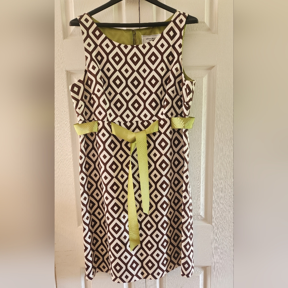 Willow Glen Dress Sleeveless Taper New York 14 Cotton